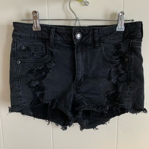 Black High Waisted Shorts